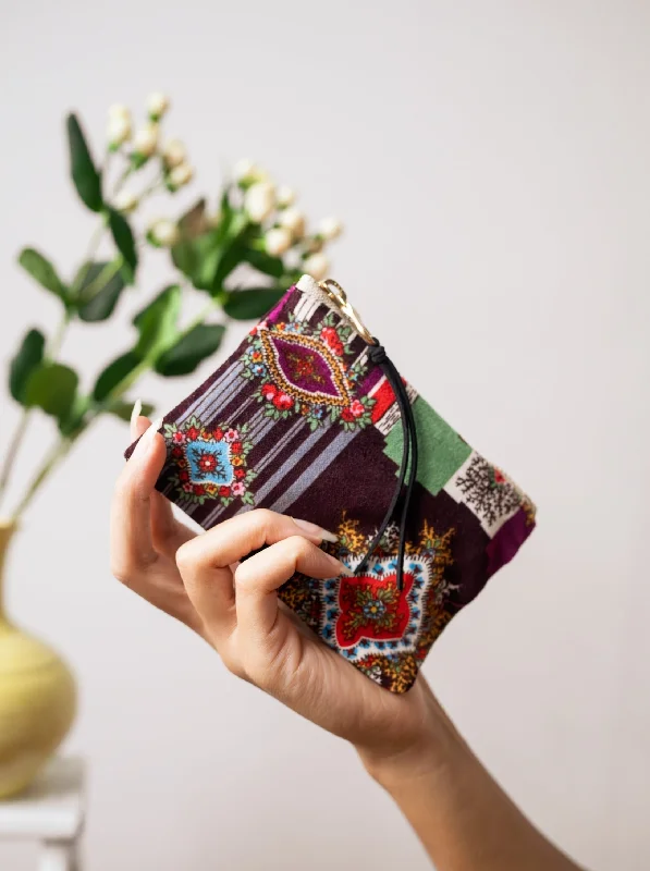 Geo Paisley Mini Pouch